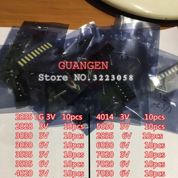 HTB1XUKgeTdYBeNkSmLyq6xfnVXab Комплект SMD светодиодов 2835/3030/2828/3535/5630/7020/7030/4020 для ТВ подсветки 150 шт.