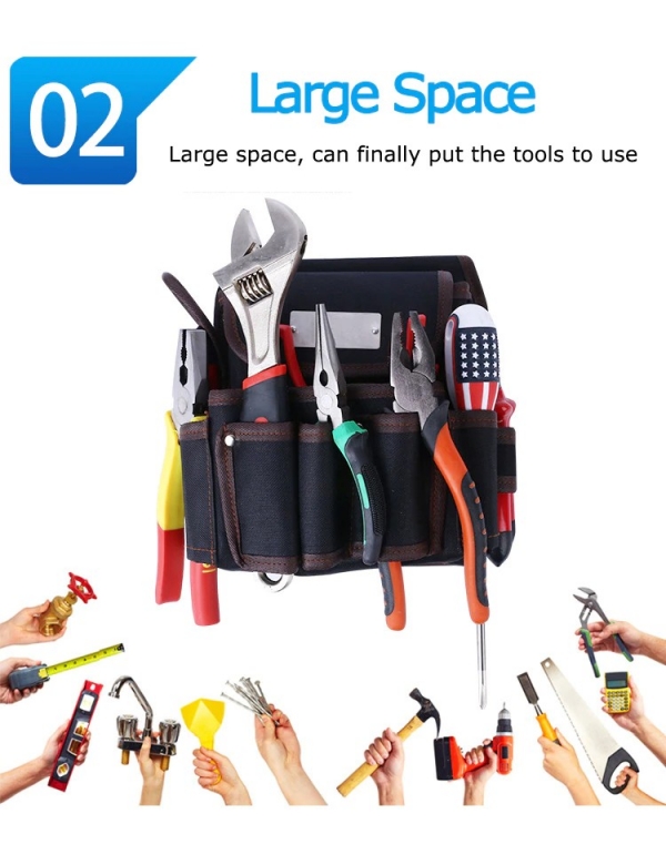 HTB1xi87o22H8KJjy0Fcq6yDlFXaJ Подвесная сумка для инструментов на пояс-многокарманный дизайн