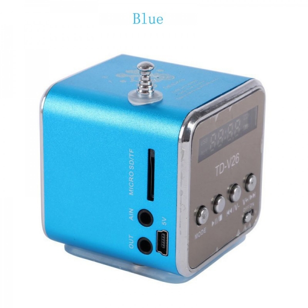 HTB1Ubx9dLMTUeJjSZFKq6ygopXaa Портативный MP3-радио-динамик Cube ЖК-дисплей 5 цветов