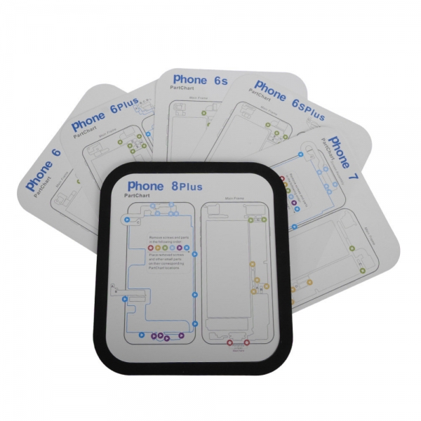 HTB1tmpdfH5YBuNjSspoq6zeNFXaL Магнитный винт коврик 9шт. для iPhone 6, 6s, 6 Plus, 6s Plus, 7, 7 Plus, 8, 8 Plus, X