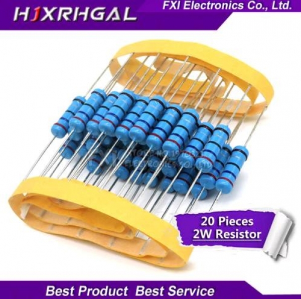 Резисторы металлопленочные от 1 Ом до 1 М, 2 Вт Резисторы металлопленочные от 1 Ом до 1 М, 2 Вт 20 шт./партия