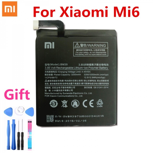Батарея BM39 для Xiaomi Mi6 Аккумулятор BM39 для Xiaomi Mi6 3250 мАч