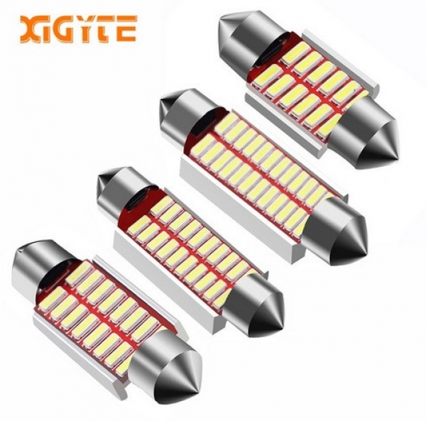 Автомобильные светодиодные лампы SMD 4014 31 мм, 36 мм, 39 мм, 42 мм Светодиодные лампы для автомобиля 31 мм, 36 мм, 39 мм, 42 мм, 4014 SMD C5W / C10W