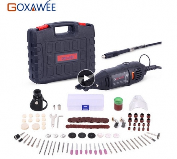 Электрическая мини дрель GOXAWEE 220 В (8000-30000RPM) с универсальным патроном с 0,3-3,2 мм Электрическая мини дрель GOXAWEE 220 В (8000-30000RPM) с универсальным патроном с 0,3-3,2 мм