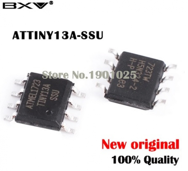 ATtiny13A SOIC-8 8-bit AVR Microcontroller ATtiny13A SOIC-8 8-bit AVR Microcontroller 5 шт.
