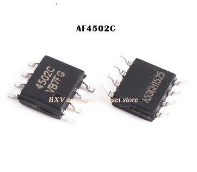 AF4502C Транзистор P-канал N-канал 30В SOP-8 AF4502C Транзистор P-канал/ N-канал 30В SOP-8 10 шт.