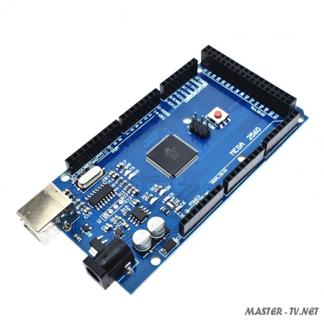 Программируемый контроллер Arduino MEGA 2560 R3 Arduino Mega 2560 R3 Программируемый контроллер на базе ATmega2560